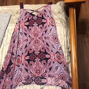 xhileration paisley multicolored top